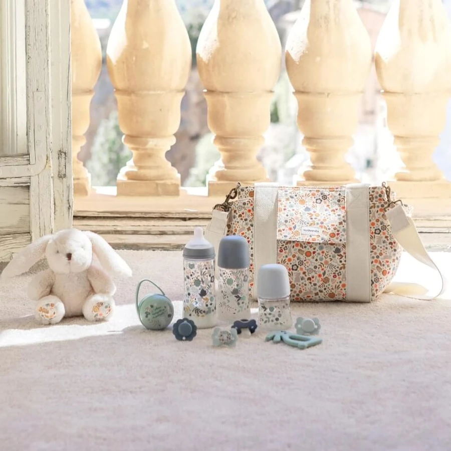 Suavinex Wonderland - set cadou 4 piese pentru copii - albastru deschis