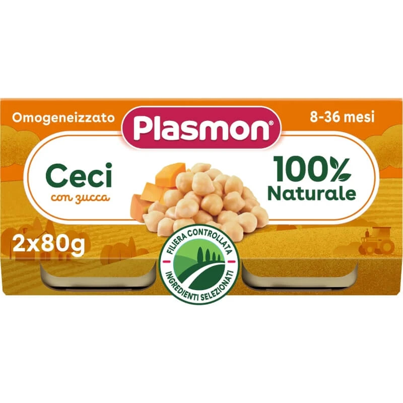 Plasmon homogenisiert mit Kichererbsen und Kürbis 2x80 g