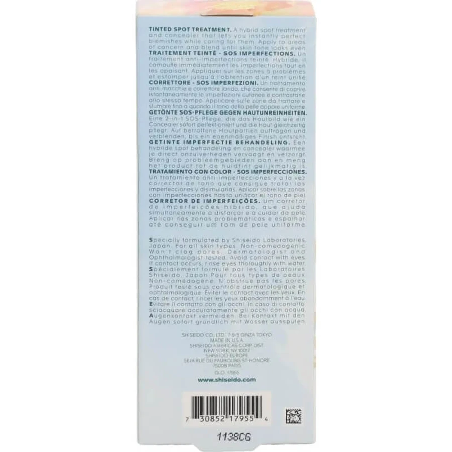 Shiseido Waso koshirice getinte spot treatment - kleurcorrector golden ginger 8 ml