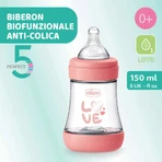 Chicco perfect 5 rosa - biberón flujo lento 150 ml