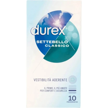 Durex settebello classic - 10 preservativos tight fit
