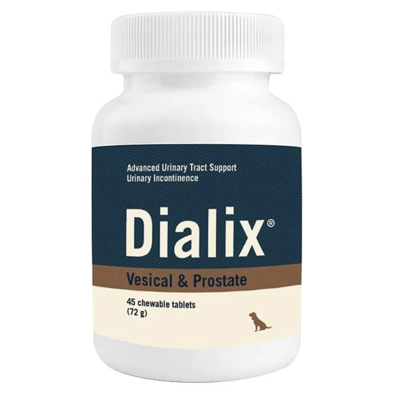 Vetnova Dialix vesical & Prostata - Ergänzungsfuttermittel für ältere Menschen/sterilisierte Blase und Prostata Unterstützung 42 Tabletten