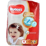 Huggies Ultra Comfort Unisex - Größe 4 (7-18 kg) Packung 18 Windeln