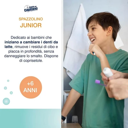 Szczoteczka do zębów Captain's Paste Junior +6 lat: ceny i cechy
