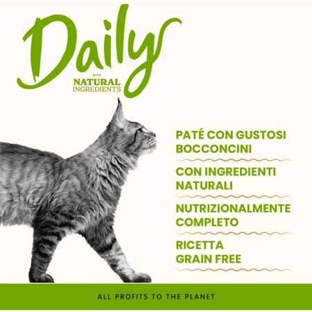 Almo nature Daily cat cod - hrană umedă completă pentru pisici adulte 400 g