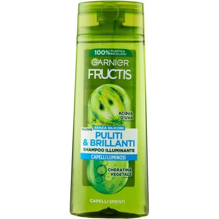 Garnier fructis clean &amp; shining - champú iluminador 250 ml