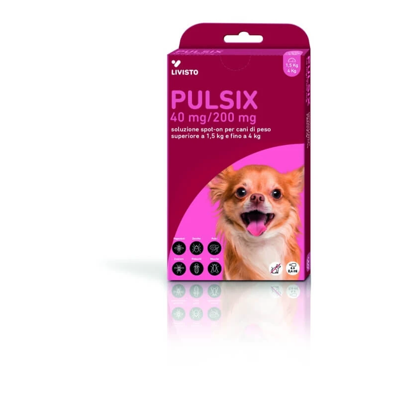Livisto Pulsix - 4 Pipetten Spot-on Hunde 1,5-4 kg