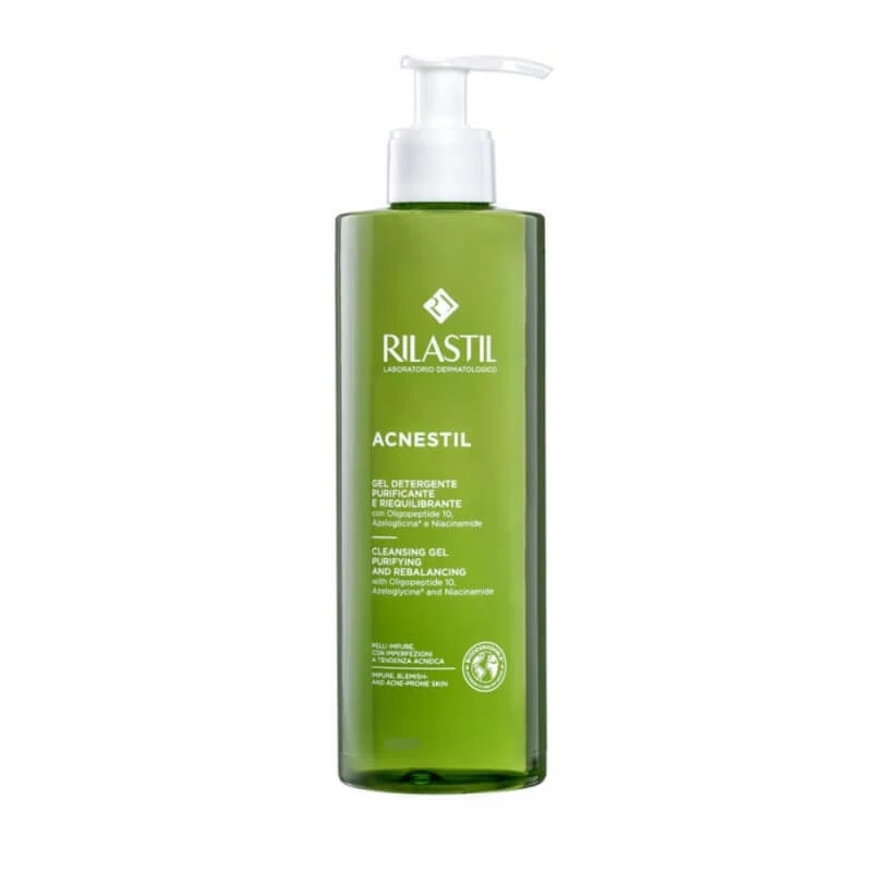 Institut ganassini Rilastil acnestil reinigendes und ausgleichendes Reinigungsgel für fettige und zu Akne neigende Haut 500 ml