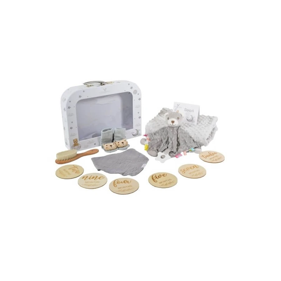 Coffret Cangaroo Bearli - 6 articles bébé gris