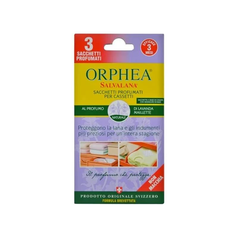 Orphea Salvalana Lavendel-Duftbeutel für Schubladen und Schränke Maillette 3 Beutel