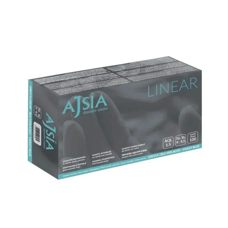 Ajsia linear - 100 Nitril-Handschuhe Größe xl