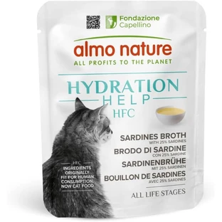 Almo nature Ayuda a la hidratación hfc - caldo de sardinas para gato adulto 50 gr