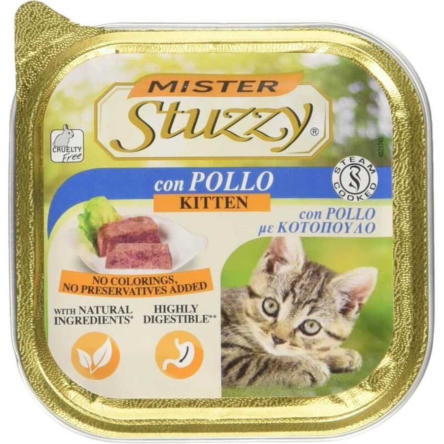 Stuzzy Paté classic pollo - alimento completo para gatitos 100 gr