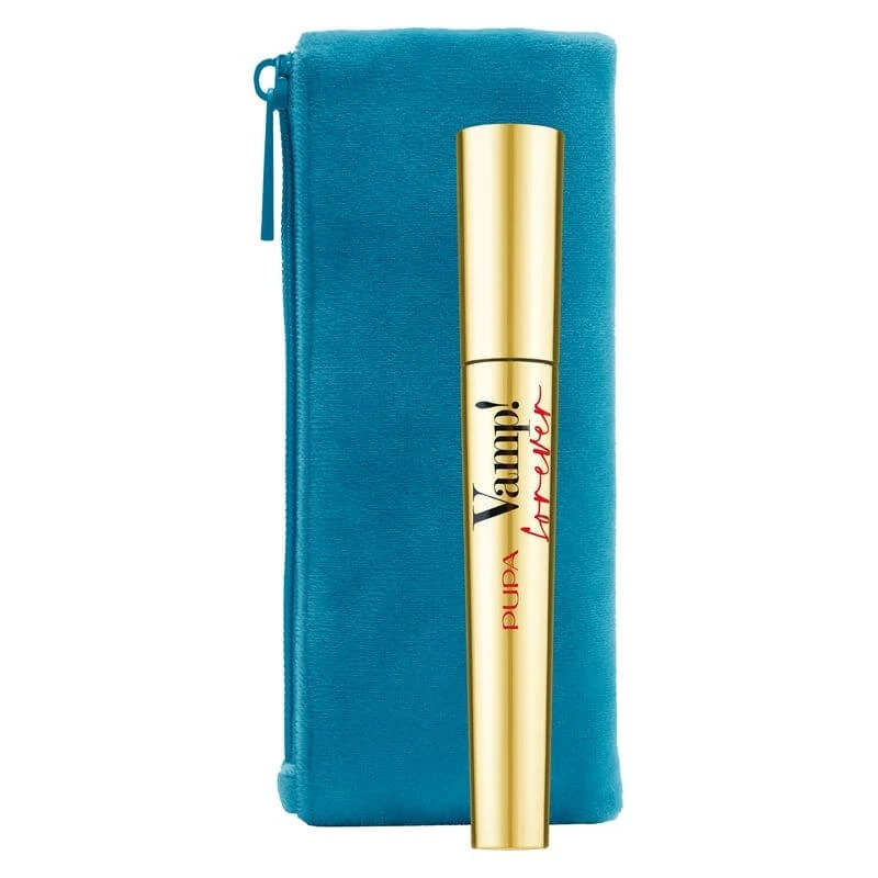 Pupa vamp! forever gold edition kit - vamp! mascara no. 111 forever black + essential clutch bag