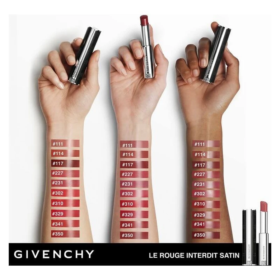 Givenchy Le rouge interdit satin - lippenstift nr. 329 rouge enflammé