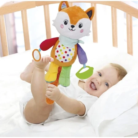 Clementoni Happy fox - jucărie moale pentru copii