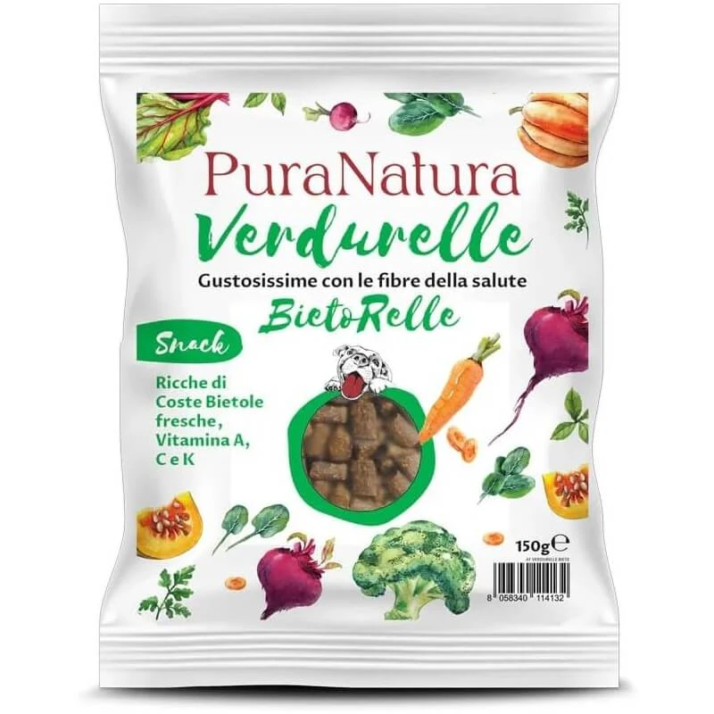 Bruno aus dem Getreidefutter Verdurelle bietorelle - Hundesnacks mit Karotten und Rüben 150 gr