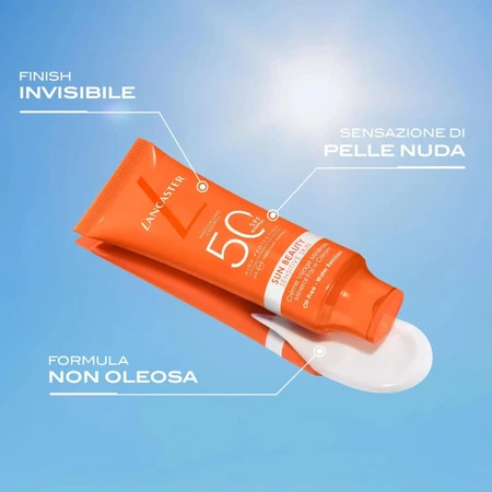Lancaster Facial crema de soare 50 spf soare frumusețea pielii sensibile minerale crema de fata de înaltă protecție 50 ml