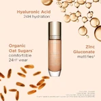 Fond de ten Clarins skin illusion full coverage - fond de ten luminos cu efect mat - nr. 112.3n