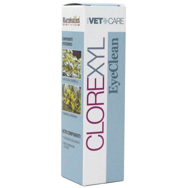 Eurekavet Clorexyl eyeclean - wohltuende Reinigungslösung für Augen und Augenpartie 80 ml