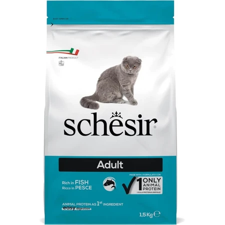 Schesir Adult maintenance fish - complete dry food for adult cats 1.5 kg