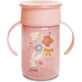 Suavinex 360° Trainingsbecher Wald - 12m+ 340ml rosa Becher mit Griffen