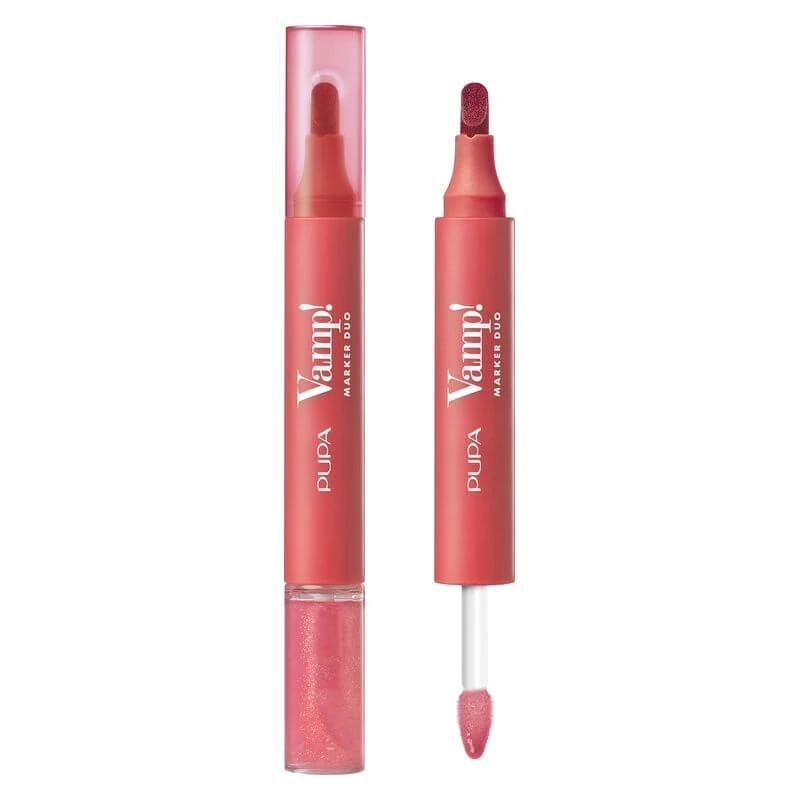 Pupa vamp! marker duo - lip marker & oil- gloss no. 004 Gewürzhimbeere