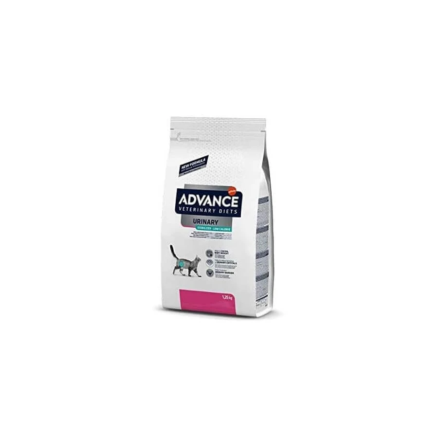 Advance Cat diete veterinare sterilizate urinare low calorie - hrană completă pentru pisici adulte sterilizate 1,25 kg