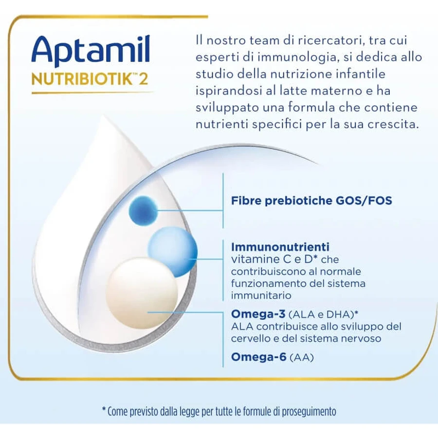 Aptamil Nutribiotik 2 - płynne mleko następne 6-12m butelka 500 ml: ceny i cechy