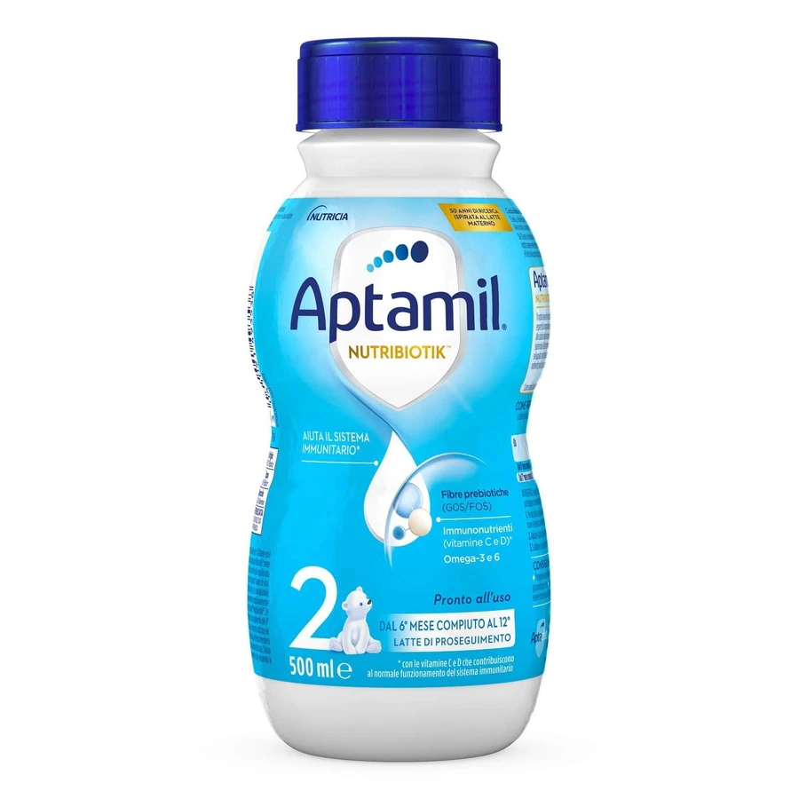 Aptamil Nutribiotik 2 - płynne mleko następne 6-12m butelka 500 ml: ceny i cechy
