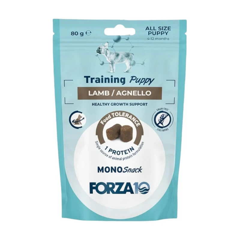 Forza10 Mono snack training lamb - Ergänzungsfuttermittel für Welpen 80 gr