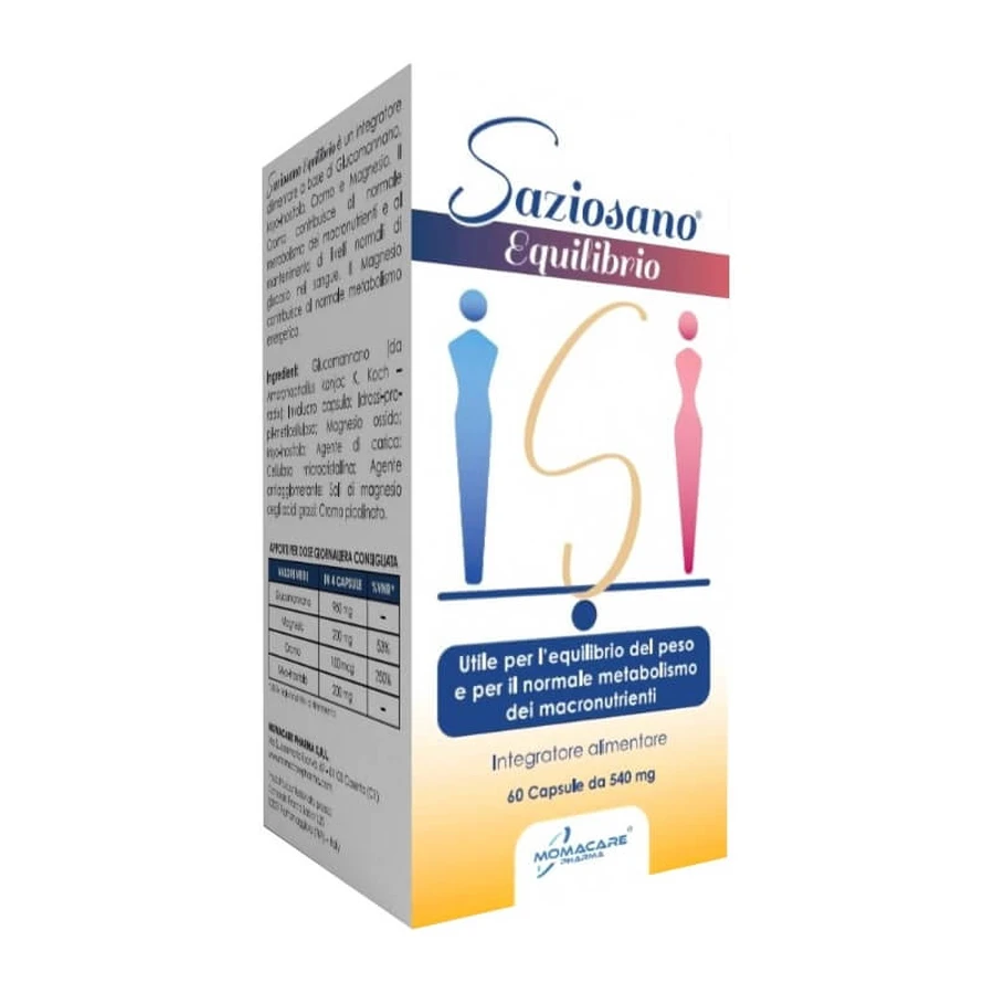 Saziosano balance 60 cápsulas - suplemento para el metabolismo energético