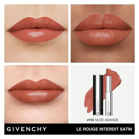 Givenchy Le rouge interdit satin - ruj nr. 114 nude amande