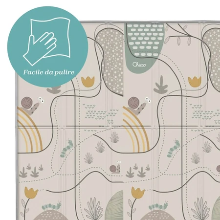 Chicco maxi rug 2in1 country chic - covoraș de joacă antiderapant impermeabil cu două fețe 0m+