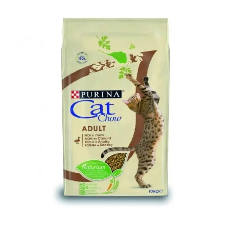 Purina cat chow adult duck - complete food for adult cats 10 kg
