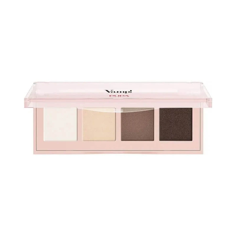 Pupa vamp! - paleta 4 cieni do powiek nr. 001 naturalny mat: ceny i cechy