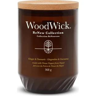 Woodwick Renew collection ginger &amp ; tumeric - grande bougie 368 g