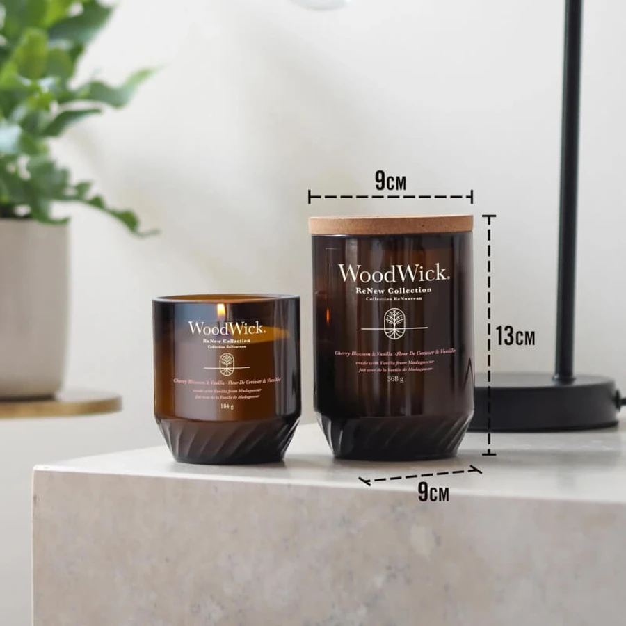 Woodwick Renew collection ginger &amp ; tumeric - grande bougie 368 g
