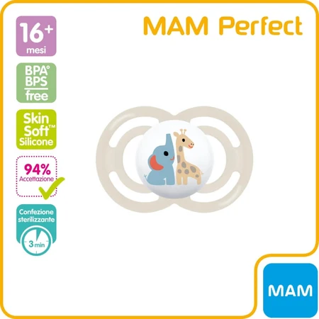 Mam Perfect - Silikonschnuller 16 Monate+ neutral