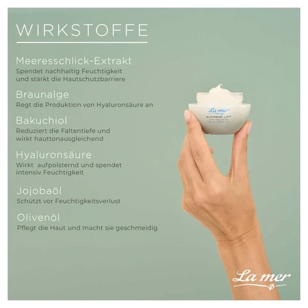 La mer SUPREME LIFT Anti-Age Cremă de zi fără parfum 50 ml