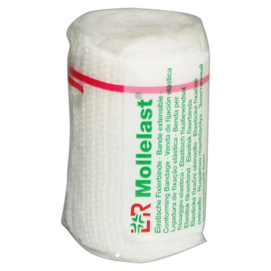 Mollelast zwachtels 6 cmx4 m wit 1 st