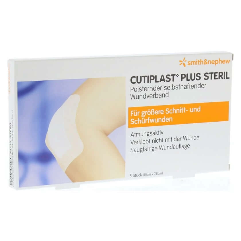 Cutiplast Plus Steril 7,8x15 cm Verband 5 St
