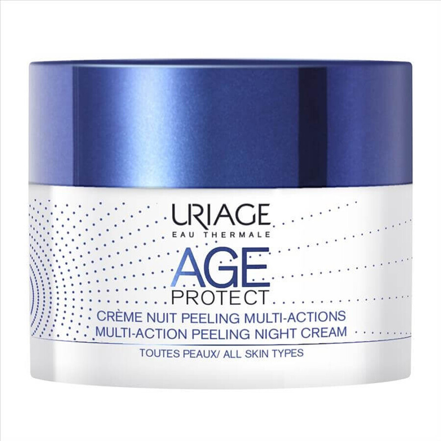 Age Protect Crème de nuit gommante anti-âge, 50 ml, Uriage