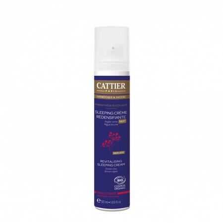 Crema de noapte redefinire contur si fermitate Revitalising Sleeping Cream, 50 ml, Cattier