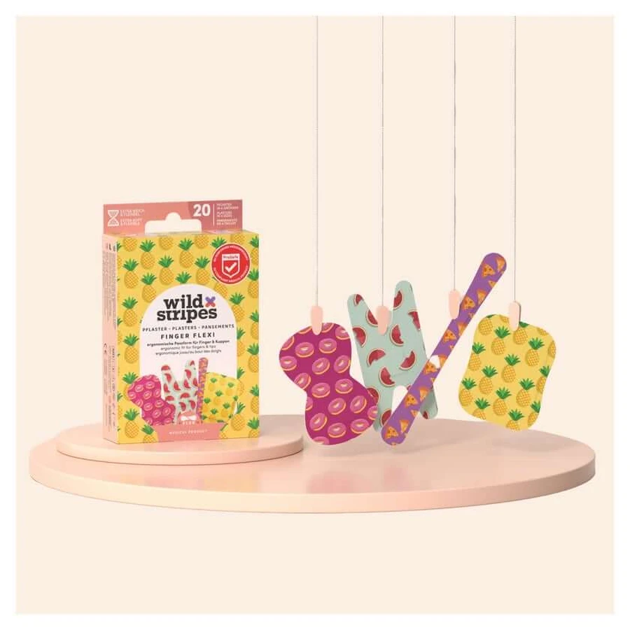 Wild Stripes Finger Flexi Plaster - Food Edition 20 pcs.