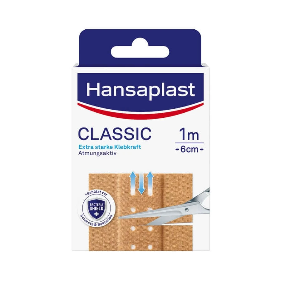 Hansaplast Klassiek gips 1m x 6cm 1 st