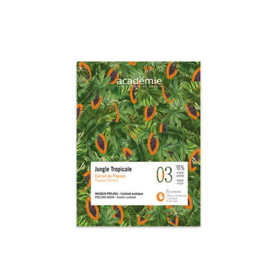 Masca servetel Academie Spa Destination Jungle Tropicale cu efect de peeling 1buc