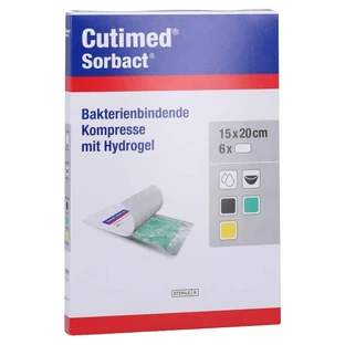 Cutimed Sorbact Gel Kompressen 15x20 cm 6 stuks.