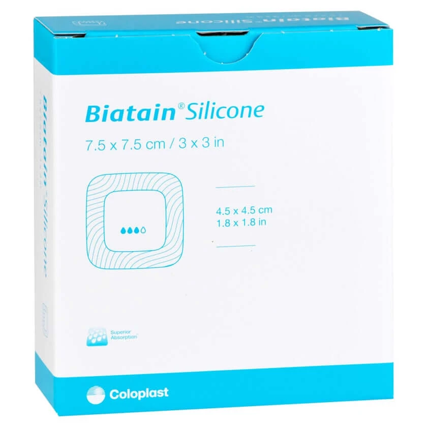 Biatain Silicone Schaumverband 7,5x7,5 c 10 St