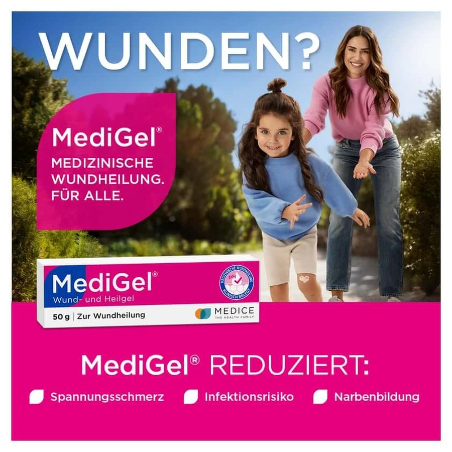 Medigel GEL PENTRU RĂNI ȘI VINDECARE 50 g